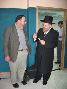 Acco Chief Rabbi Yashar and Rabbi Kaplan