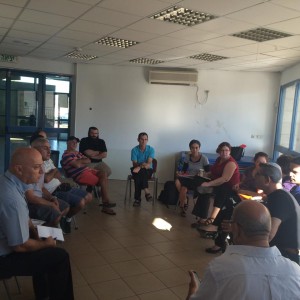 Meeting with merchants, residents, community  and municipal officials