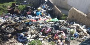 Makeshift garbage dump in A-Thory / Abu-Tor