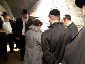Holding an annual ceremony at the Chamber of the Holocaust