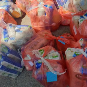Organizing food packages for needy single-parent families